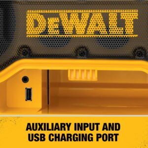 DEWALT 20-Volt MAX Bluetooth Radio with built-in Charger