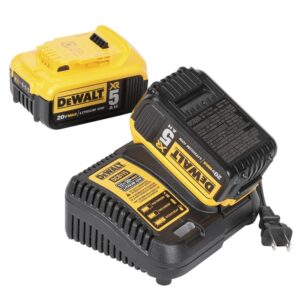 DEWALT 20-Volt MAX XR Cordless Brushless Deep Cut Band Saw with (2) 20-Volt Batteries 5.0Ah & Charger