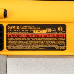 DEWALT 10 Amp Deep Cut Band Saw Kit