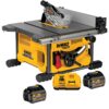 DEWALT FLEXVOLT 60-Volt MAX Cordless Brushless 8-1/4 in. Table Saw Kit with (2) FLEXVOLT 6.0Ah Batteries