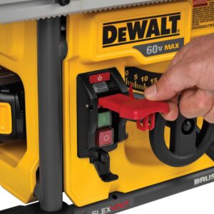 DEWALT FLEXVOLT 60-Volt MAX Cordless Brushless 8-1/4 in. Table Saw Kit, (1) FLEXVOLT 6.0Ah & (1) FLEXVOLT 9.0Ah Battery