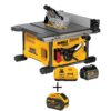 DEWALT FLEXVOLT 60-Volt MAX Cordless Brushless 8-1/4 in. Table Saw Kit, (1) FLEXVOLT 6.0Ah & (1) FLEXVOLT 9.0Ah Battery