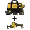 DEWALT ATOMIC 20-Volt MAX Cordless Brushless Compact 1/2 in. Drill/Driver, (2) 20-Volt 1.3Ah Batteries & Reciprocating Saw