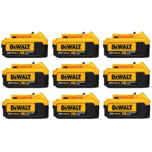 DEWALT 20-Volt MAX XR Premium Lithium-Ion 4.0Ah Battery Pack (9-Pack)