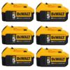 DEWALT 20-Volt MAX XR Premium Lithium-Ion 5.0Ah Battery Pack (6-Pack)