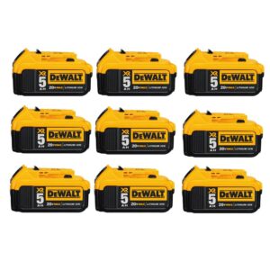 DEWALT 20-Volt MAX XR Premium Lithium-Ion 5.0Ah Battery Pack (9-Pack)