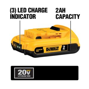DEWALT 20-Volt MAX Lithium-Ion 3.0 Ah Compact Battery with (1) 20-V Battery 5.0 Ah