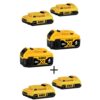 DEWALT 20-Volt MAX Compact Lithium-Ion 2.0 Ah Battery Pack (4-Pack) and 20-Volt MAX XR Lithium-Ion Battery Pack 4.0 Ah (2-Pack)