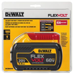 DEWALT FLEXVOLT 20-Volt/60-Volt MAX Lithium-Ion 9.0Ah Battery