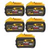 DEWALT FLEXVOLT 20-Volt/60-Volt MAX Lithium-Ion 12.0Ah Battery (5-Pack)