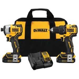 DEWALT ATOMIC 20-Volt MAX Cordless Brushless Compact Drill/Impact Combo Kit (2-Tool) with (2) 1.3Ah Batteries, Charger & Bag