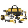 DEWALT 20-Volt MAX Cordless Combo Kit (7-Tool) with (2) 20-Volt 2.0Ah Batteries & Charger