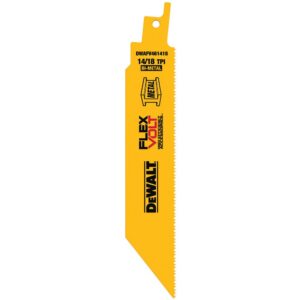 DEWALT FLEXVOLT Bi-Metal Reciprocating Saw Blade Set with 10-Compartment Deep Pro Small Parts Organizers (8-Piece)
