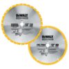 DEWALT 12 in. Miter Saw Blade 32-Teeth and 80-Teeth (2-Pack)