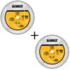 DEWALT FLEXVOLT 12 in. 60-Teeth Carbide-Tipped Miter Saw Blade (2-Pack)