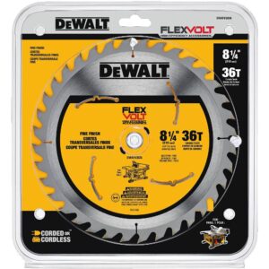 DEWALT FLEXVOLT 8-1/4 in. 36-Teeth Carbide-Tipped Table Saw Blade