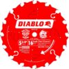 DIABLO 5-3/8 in. x 16-Tooth 10mm Arbor Fast/Coarse Trim Saw Blade