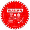 DIABLO 5-3/8 in. x 36-Tooth 10 mm Arbor Finish Trim Saw Blade