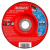 DIABLO 5 in. x 1/4 in. x 7/8 in. Metal Grinding Disc with Type 27 Depressed Center (10-Pack)