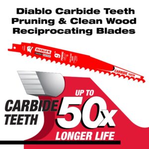 DIABLO 9 in. 5 TPI Fleam Ground/Pruning Reciprocating Saw Blade