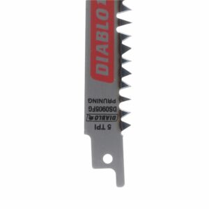 DIABLO 9 in. 5 TPI Fleam Ground/Pruning Reciprocating Saw Blade