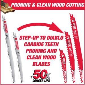 DIABLO 9 in. 5 TPI Fleam Ground/Pruning Reciprocating Saw Blade