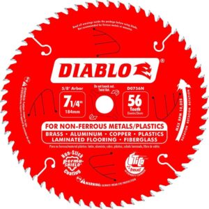 DIABLO 7 1/4 in. x 56-Teeth Laminate/Non-Ferrous Metal Cutting Blade
