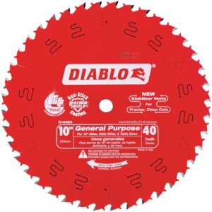 DIABLO 10 in. x 40-Tooth General Purpose Saw Blade (2-Pack)