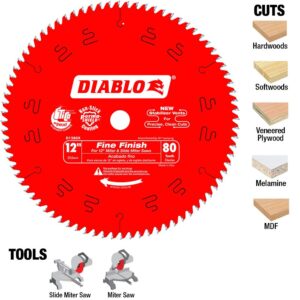 DIABLO 12 in. x 80-Teeth Finishing Saw Blade