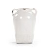 Zentique Cylindrical White Large w/Handle Decorative Vase