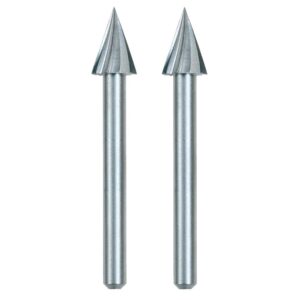 Dremel 1/4 in. Rotary Tool Pointed Triangle-Shaped High Speed Accessory for Wood, Plastic and Soft Metals (2-Pack)