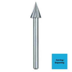 Dremel 1/4 in. Rotary Tool Pointed Triangle-Shaped High Speed Accessory for Wood, Plastic and Soft Metals (2-Pack)