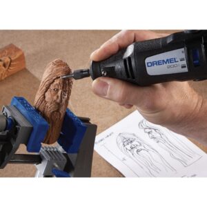 Dremel 200 Series 1.15 Amp Dual Speed Corded Rotary Tool Kit with 15 Accessories and 1 Attachment