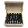 Drill America High Speed Steel Black Oxide Reduced Shank Drill Bit Set in Wood Case (33-Piece)