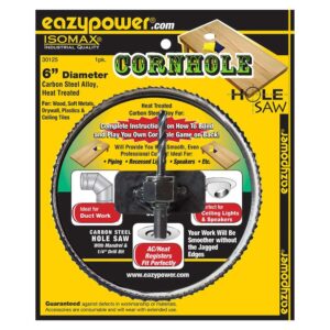 eazypower 6 in. Hole Saw with Mandrel for Cornhole Boards