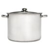 Ecolution Pure Intentions 16 qt. Stainless Steel Stock Pot in Polished Stainless Steel with Glass Lid
