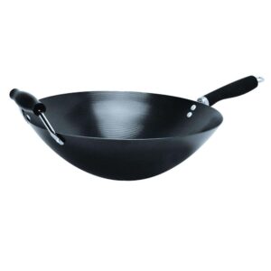 Ecolution Hong Kong Chopstick House Carbon Steel Wok with Helper Handle
