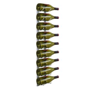 Epicureanist 9-Bottle Stainless Epic Metal Wine Rack