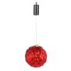 Evergreen 8 in. Red Shatterproof LED Ball Outdoor Safe Battery Operated Christmas Ornament