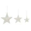 Evergreen 8 in. x 8 in. Metal Star Christmas Ornaments (3-Pack)