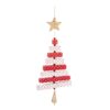 Evergreen 8 in. Red and White Wood Christmas Tree Ornament