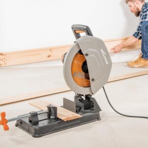 Evolution Power Tools 15 Amp 14 in. Chop Saw with V-Block and Multi-Material 32-T Blade