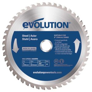 Evolution Power Tools 9 in. 48-Teeth Mild Steel Cutting Saw Blade