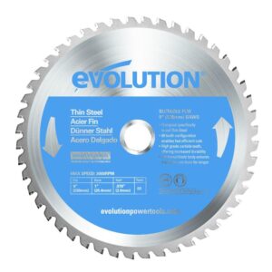 Evolution Power Tools 9 in. 68-Teeth Thin Steel Cutting Saw Blade