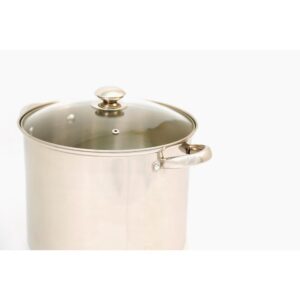 ExcelSteel 20 qt. Stainless Steel Stock Pot with Glass Lid