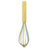 ExcelSteel 10 in. Silicone Tri-Color Whisk with Wooden Handle