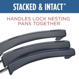 Farberware Neat Nest Space Saving 1 qt. Aluminum Nonstick Sauce Pan in Black with Glass Lid