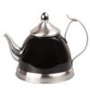 Creative Home Nobili-Tea 1.0 Qt. Stainless Steel Tea Kettle with Removable Infuser Basket in Filter Black