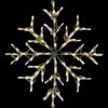 Fraser Hill Farm 2.5 ft. 100-Light LED Warm White Snowflake Novelty Light