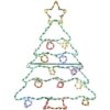 Fraser Hill Farm 4.5 ft. 206-Light Multi-Color Christmas Tree Novelty Light